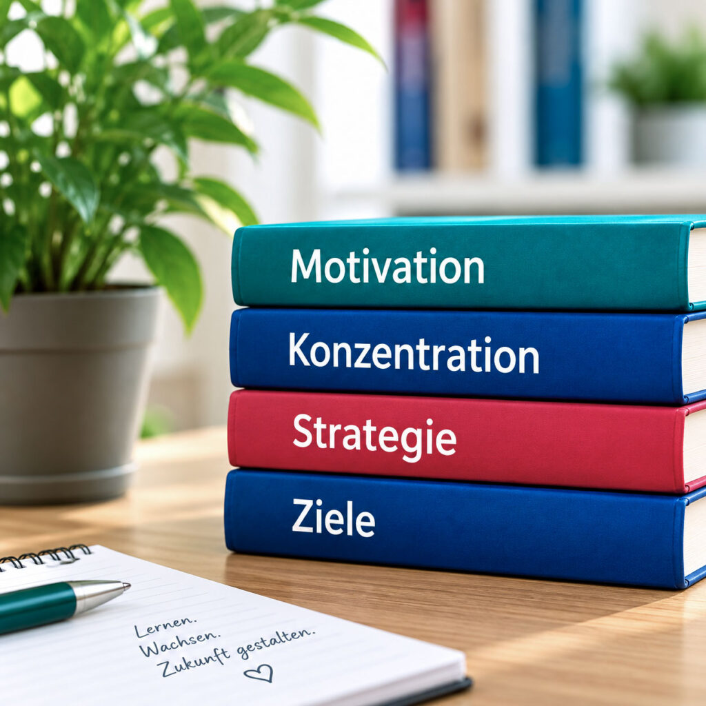 Bücher mit den Begriffen Motivation, Konzentration, Strategie und Ziele als Elemente individueller Lernförderung